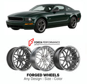 FORGED WHEELS RIMS for FORD MUSTANG BULLITT S197 2005 - 2014

Custom forged wheels for Ford Mustang Bullitt S197 2005 - 2014. Made-to-order monoblock, 2-piece and 3-piece rims in custom sizes, offsets, colors and finishes with guaranteed fitment.

We manufacture premium quality forged wheels rims for Ford Mustang Bullitt S197 2005 - 2014 in any design, size, color.

THIS WHEEL DESIGN CAN BE CUSTOM-MADE FOR YOUR CAR IN ANY SIZE AND COLOR OPTIONS
Available in monoblock, 2-piece, 3-piece, duoblock, beadlock
3D