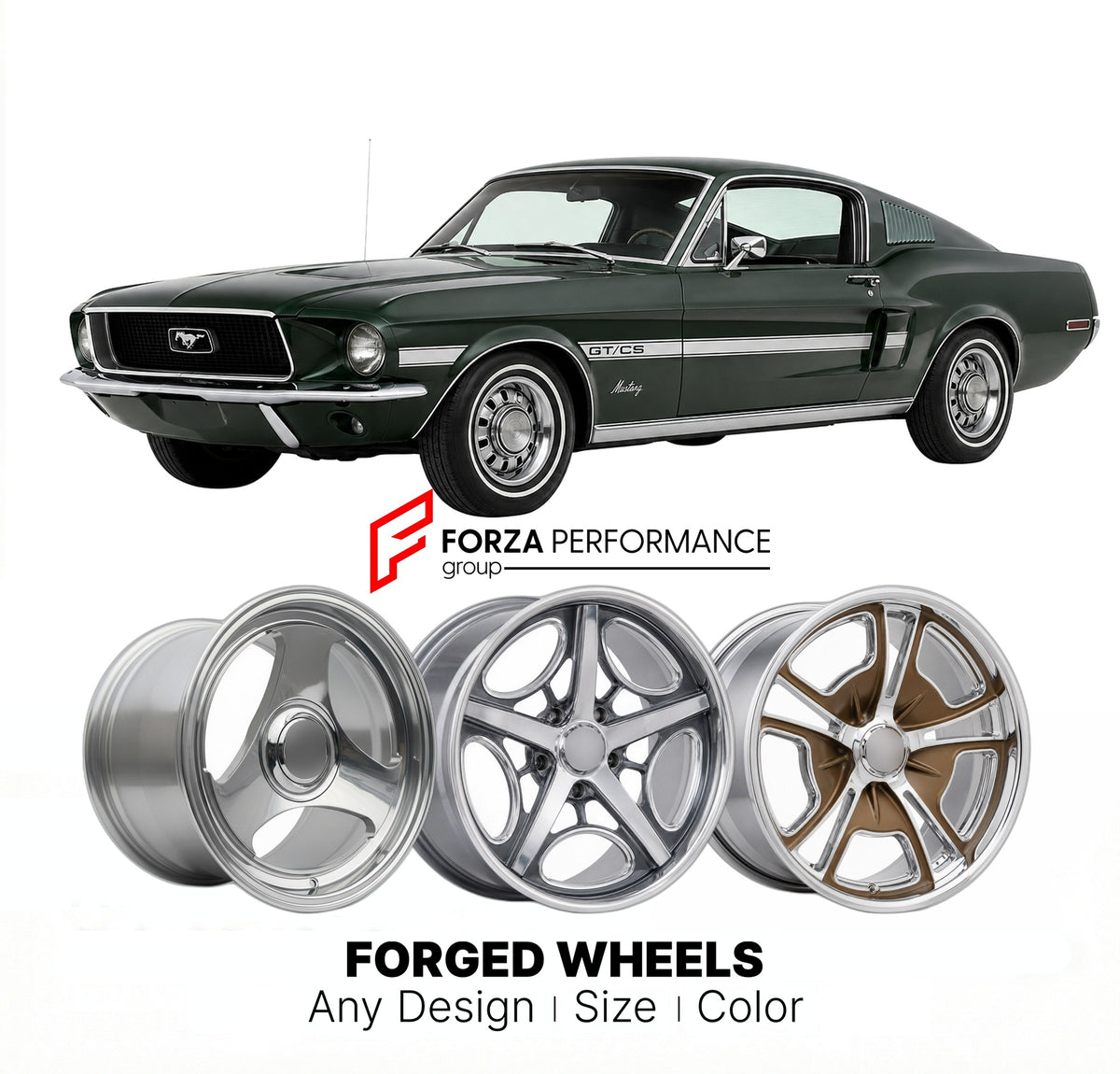 CUSTOM CLASSIC VINTAGE RESTOMOD RETRO OLD SCHOOL FORGED WHEELS RIMS fo
