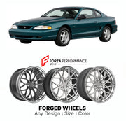 FORGED WHEELS RIMS for FORD MUSTANG GTS SN95 1994 - 1998

Custom forged wheels for Ford Mustang GTS SN95 1994 - 1998. Made-to-order monoblock, 2-piece and 3-piece rims in custom sizes, offsets, colors and finishes with guaranteed fitment.

We manufacture premium quality forged wheels rims for Ford Mustang GTS SN95 1994 - 1998 in any design, size, color.

THIS WHEEL DESIGN CAN BE CUSTOM-MADE FOR YOUR CAR IN ANY SIZE AND COLOR OPTIONS
Available in monoblock, 2-piece, 3-piece, duoblock, beadlock
3D wheel rende