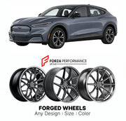 FORGED WHEELS RIMS for FORD MUSTANG MACH-E 2021+

Custom forged wheels for Ford Mustang Mach-E 2021+. Made-to-order monoblock, 2-piece and 3-piece rims in custom sizes, offsets, colors and finishes with guaranteed fitment.

We manufacture premium quality forged wheels rims for Ford Mustang Mach-E 2021+ in any design, size, color.

THIS WHEEL DESIGN CAN BE CUSTOM-MADE FOR YOUR CAR IN ANY SIZE AND COLOR OPTIONS
Available in monoblock, 2-piece, 3-piece, duoblock, beadlock
3D wheel renderings are provided accor