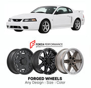 FORGED WHEELS RIMS for FORD MUSTANG SVT COBRA R NEW EDGE 1999 - 2004

Custom forged wheels for Ford Mustang SVT Cobra R New Edge 1999 - 2004. Made-to-order monoblock, 2-piece and 3-piece rims in custom sizes, offsets, colors and finishes with guaranteed fitment.

We manufacture premium quality forged wheels rims for Ford Mustang SVT Cobra R New Edge 1999 - 2004 in any design, size, color.

THIS WHEEL DESIGN CAN BE CUSTOM-MADE FOR YOUR CAR IN ANY SIZE AND COLOR OPTIONS
Available in monoblock, 2-piece, 3-piec