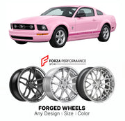 FORGED WHEELS RIMS for FORD MUSTANG WARRIORS IN PINK EDITION S197 2005 - 2014

Custom forged wheels for Ford Mustang Warriors in Pink Edition S197 2005 - 2014. Made-to-order monoblock, 2-piece and 3-piece rims in custom sizes, offsets, colors and finishes with guaranteed fitment.

We manufacture premium quality forged wheels rims for Ford Mustang Warriors in Pink Edition S197 2005 - 2014 in any design, size, color.

THIS WHEEL DESIGN CAN BE CUSTOM-MADE FOR YOUR CAR IN ANY SIZE AND COLOR OPTIONS
Available in