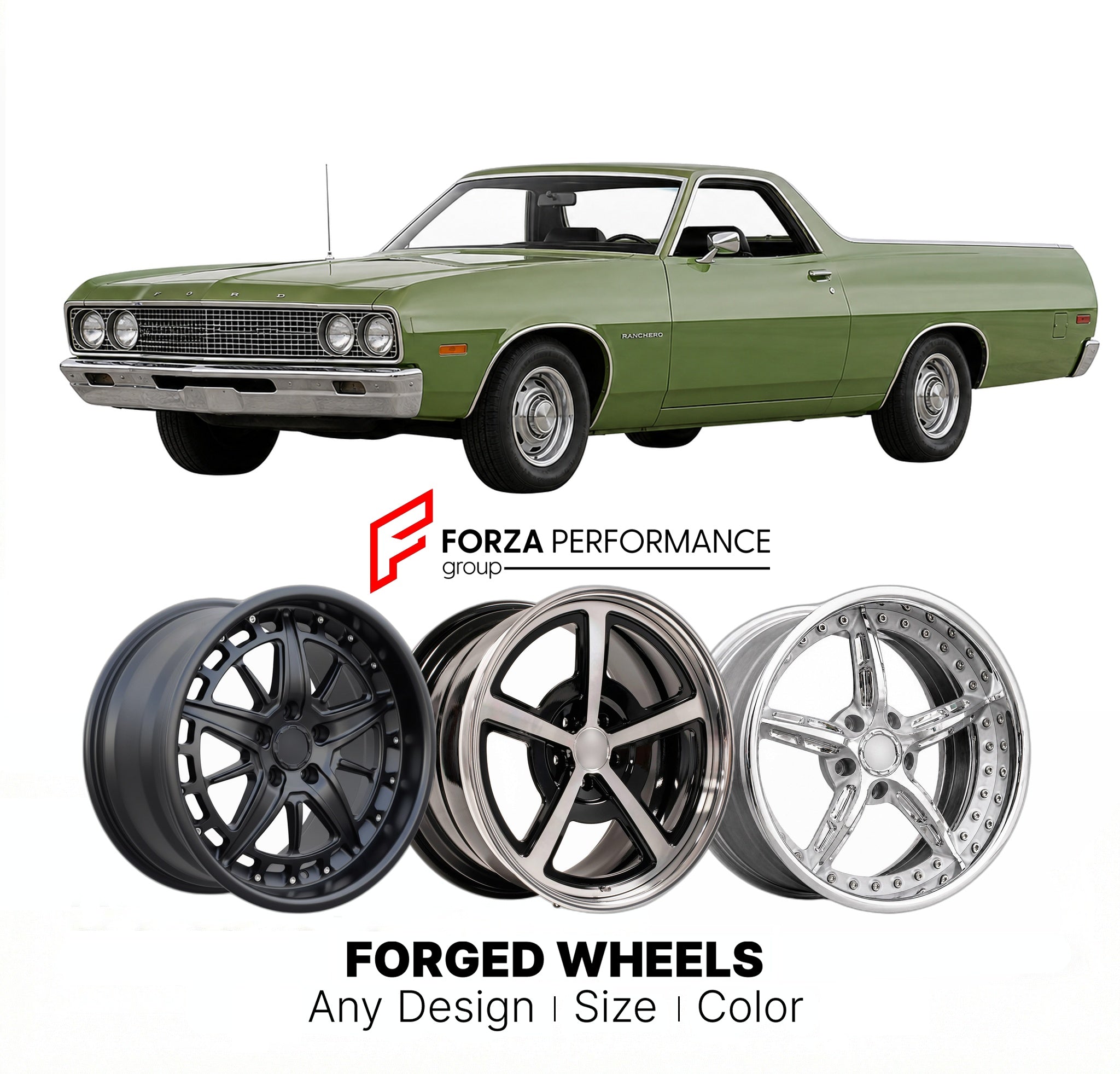70s Rims CUSTOM CLASSIC VINTAGE RESTOMOD RETRO OLD SCHOOL FORGED WHEELS RIMS fo