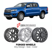 FORGED WHEELS RIMS for FORD RANGER LARIAT T6 NORTH AMERICA 2019+

Custom forged wheels for Ford Ranger Lariat T6 North America 2019+. Made-to-order monoblock, 2-piece and 3-piece rims in custom sizes, offsets, colors and finishes with guaranteed fitment.

We manufacture premium quality forged wheels rims for Ford Ranger Lariat T6 North America 2019+ in any design, size, color.

THIS WHEEL DESIGN CAN BE CUSTOM-MADE FOR YOUR CAR IN ANY SIZE AND COLOR OPTIONS
Available in monoblock, 2-piece, 3-piece, duoblock,