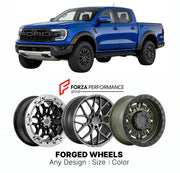 FORGED WHEELS RIMS for FORD RANGER RAPTOR T6 NORTH AMERICA 2019+

Custom forged wheels for Ford Ranger Raptor T6 North America 2019+. Made-to-order monoblock, 2-piece and 3-piece rims in custom sizes, offsets, colors and finishes with guaranteed fitment.

We manufacture premium quality forged wheels rims for Ford Ranger Raptor T6 North America 2019+ in any design, size, color.

THIS WHEEL DESIGN CAN BE CUSTOM-MADE FOR YOUR CAR IN ANY SIZE AND COLOR OPTIONS
Available in monoblock, 2-piece, 3-piece, duoblock,