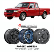 FORGED WHEELS RIMS for FORD RANGER SUPERCAB 1990 - 2011

Custom forged wheels for Ford Ranger SuperCab 1990 - 2011. Made-to-order monoblock, 2-piece and 3-piece rims in custom sizes, offsets, colors and finishes with guaranteed fitment.

We manufacture premium quality forged wheels rims for Ford Ranger SuperCab 1990 - 2011 in any design, size, color.

THIS WHEEL DESIGN CAN BE CUSTOM-MADE FOR YOUR CAR IN ANY SIZE AND COLOR OPTIONS
Available in monoblock, 2-piece, 3-piece, duoblock, beadlock
3D wheel renderin