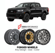 FORGED WHEELS RIMS for FORD RANGER TREMOR T6 NORTH AMERICA 2019+

Custom forged wheels for Ford Ranger Tremor T6 North America 2019+. Made-to-order monoblock, 2-piece and 3-piece rims in custom sizes, offsets, colors and finishes with guaranteed fitment.

We manufacture premium quality forged wheels rims for Ford Ranger Tremor T6 North America 2019+ in any design, size, color.

THIS WHEEL DESIGN CAN BE CUSTOM-MADE FOR YOUR CAR IN ANY SIZE AND COLOR OPTIONS
Available in monoblock, 2-piece, 3-piece, duoblock,
