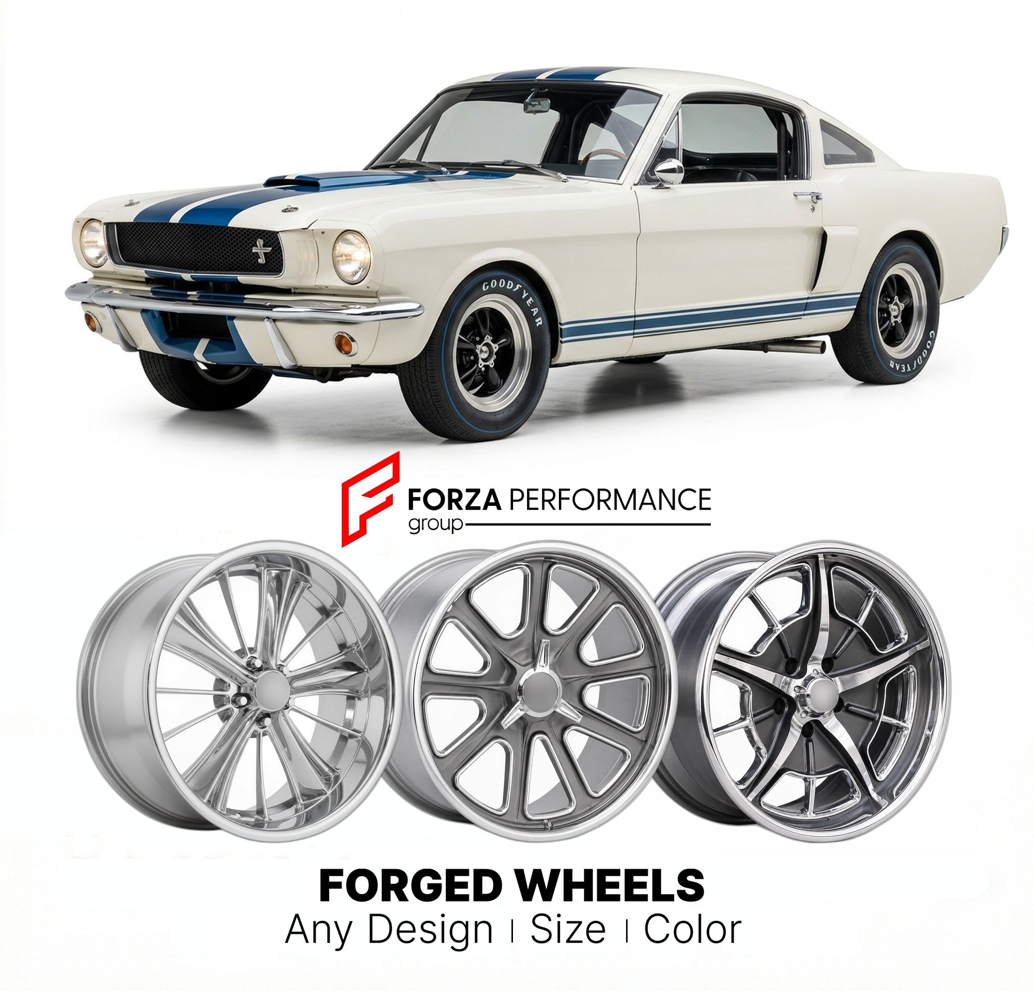 CUSTOM CLASSIC VINTAGE RESTOMOD RETRO OLD SCHOOL FORGED WHEELS RIMS fo