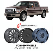 FORGED WHEELS RIMS for FORD SUPER DUTY F-350 KING RANCH 2008+

Custom forged wheels for Ford Super Duty F-350 King Ranch 2008+. Made-to-order monoblock, 2-piece and 3-piece rims in custom sizes, offsets, colors and finishes with guaranteed fitment.

We manufacture premium quality forged wheels rims for Ford Super Duty F-350 King Ranch 2008+ in any design, size, color.

THIS WHEEL DESIGN CAN BE CUSTOM-MADE FOR YOUR CAR IN ANY SIZE AND COLOR OPTIONS
Available in monoblock, 2-piece, 3-piece, duoblock, beadlock