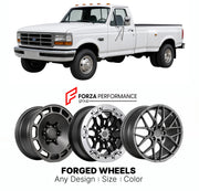 FORGED WHEELS RIMS for FORD SUPER DUTY F-450 OBS 1992 - 2007

Custom forged wheels for Ford Super Duty F-450 OBS 1992 - 2007. Made-to-order monoblock, 2-piece and 3-piece rims in custom sizes, offsets, colors and finishes with guaranteed fitment.

We manufacture premium quality forged wheels rims for Ford Super Duty F-450 OBS 1992 - 2007 in any design, size, color.

THIS WHEEL DESIGN CAN BE CUSTOM-MADE FOR YOUR CAR IN ANY SIZE AND COLOR OPTIONS
Available in monoblock, 2-piece, 3-piece, duoblock, beadlock
3D