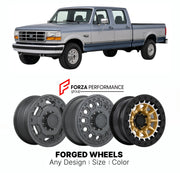 FORGED WHEELS RIMS for FORD SUPER DUTY POWER STROKE OBS 1992 - 2007

Custom forged wheels for Ford Super Duty Power Stroke OBS 1992 - 2007. Made-to-order monoblock, 2-piece and 3-piece rims in custom sizes, offsets, colors and finishes with guaranteed fitment.

We manufacture premium quality forged wheels rims for Ford Super Duty Power Stroke OBS 1992 - 2007 in any design, size, color.

THIS WHEEL DESIGN CAN BE CUSTOM-MADE FOR YOUR CAR IN ANY SIZE AND COLOR OPTIONS
Available in monoblock, 2-piece, 3-piece, 
