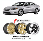 FORGED WHEELS RIMS for FORD TAURUS 2010 - 2019

Custom forged wheels for Ford Taurus 2010 - 2019. Made-to-order monoblock, 2-piece and 3-piece rims in custom sizes, offsets, colors and finishes with guaranteed fitment.

We manufacture premium quality forged wheels rims for Ford Taurus 2010 - 2019 in any design, size, color.

THIS WHEEL DESIGN CAN BE CUSTOM-MADE FOR YOUR CAR IN ANY SIZE AND COLOR OPTIONS
Available in monoblock, 2-piece, 3-piece, duoblock, beadlock
3D wheel renderings are provided according t