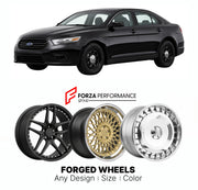 FORGED WHEELS RIMS for FORD TAURUS POLICE INTERCEPTOR SEDAN 2008 - 2019

Custom forged wheels for Ford Taurus Police Interceptor Sedan 2008 - 2019. Made-to-order monoblock, 2-piece and 3-piece rims in custom sizes, offsets, colors and finishes with guaranteed fitment.

We manufacture premium quality forged wheels rims for Ford Taurus Police Interceptor Sedan 2008 - 2019 in any design, size, color.

THIS WHEEL DESIGN CAN BE CUSTOM-MADE FOR YOUR CAR IN ANY SIZE AND COLOR OPTIONS
Available in monoblock, 2-piec