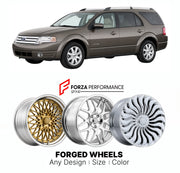 FORGED WHEELS RIMS for FORD TAURUS X LIMITED 2008 - 2009

Custom forged wheels for Ford Taurus X Limited 2008 - 2009. Made-to-order monoblock, 2-piece and 3-piece rims in custom sizes, offsets, colors and finishes with guaranteed fitment.

We manufacture premium quality forged wheels rims for Ford Taurus X Limited 2008 - 2009 in any design, size, color.

THIS WHEEL DESIGN CAN BE CUSTOM-MADE FOR YOUR CAR IN ANY SIZE AND COLOR OPTIONS
Available in monoblock, 2-piece, 3-piece, duoblock, beadlock
3D wheel rende