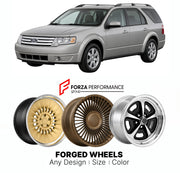 FORGED WHEELS RIMS for FORD TAURUS X SEL 2008 - 2009

Custom forged wheels for Ford Taurus X SEL 2008 - 2009. Made-to-order monoblock, 2-piece and 3-piece rims in custom sizes, offsets, colors and finishes with guaranteed fitment.

We manufacture premium quality forged wheels rims for Ford Taurus X SEL 2008 - 2009 in any design, size, color.

THIS WHEEL DESIGN CAN BE CUSTOM-MADE FOR YOUR CAR IN ANY SIZE AND COLOR OPTIONS
Available in monoblock, 2-piece, 3-piece, duoblock, beadlock
3D wheel renderings are pr