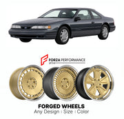 FORGED WHEELS RIMS for FORD THUNDERBIRD 1990 - 1997

Custom forged wheels for Ford Thunderbird 1990 - 1997. Made-to-order monoblock, 2-piece and 3-piece rims in custom sizes, offsets, colors and finishes with guaranteed fitment.

We manufacture premium quality forged wheels rims for Ford Thunderbird 1990 - 1997 in any design, size, color.

THIS WHEEL DESIGN CAN BE CUSTOM-MADE FOR YOUR CAR IN ANY SIZE AND COLOR OPTIONS
Available in monoblock, 2-piece, 3-piece, duoblock, beadlock
3D wheel renderings are provi