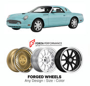 FORGED WHEELS RIMS for FORD THUNDERBIRD PREMIUM RETRO 2002 - 2005

Custom forged wheels for Ford Thunderbird Premium Retro 2002 - 2005. Made-to-order monoblock, 2-piece and 3-piece rims in custom sizes, offsets, colors and finishes with guaranteed fitment.

We manufacture premium quality forged wheels rims for Ford Thunderbird Premium Retro 2002 - 2005 in any design, size, color.

THIS WHEEL DESIGN CAN BE CUSTOM-MADE FOR YOUR CAR IN ANY SIZE AND COLOR OPTIONS
Available in monoblock, 2-piece, 3-piece, duoblo