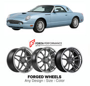 FORGED WHEELS RIMS for FORD THUNDERBIRD RETRO ROADSTER 2002 - 2005

Custom forged wheels for Ford Thunderbird Retro Roadster 2002 - 2005. Made-to-order monoblock, 2-piece and 3-piece rims in custom sizes, offsets, colors and finishes with guaranteed fitment.

We manufacture premium quality forged wheels rims for Ford Thunderbird Retro Roadster 2002 - 2005 in any design, size, color.

THIS WHEEL DESIGN CAN BE CUSTOM-MADE FOR YOUR CAR IN ANY SIZE AND COLOR OPTIONS
Available in monoblock, 2-piece, 3-piece, duo