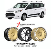 FORGED WHEELS RIMS for FORD TRANSIT CONNECT PASSENGER WAGON US MARKET 2010 - 2023

Custom forged wheels for Ford Transit Connect Passenger Wagon US Market 2010 - 2023. Made-to-order monoblock, 2-piece and 3-piece rims in custom sizes, offsets, colors and finishes with guaranteed fitment.

We manufacture premium quality forged wheels rims for Ford Transit Connect Passenger Wagon US Market 2010 - 2023 in any design, size, color.

THIS WHEEL DESIGN CAN BE CUSTOM-MADE FOR YOUR CAR IN ANY SIZE AND COLOR OPTIONS
