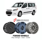 FORGED WHEELS RIMS for FORD TRANSIT CONNECT US MARKET 2010 - 2023

Custom forged wheels for Ford Transit Connect US Market 2010 - 2023. Made-to-order monoblock, 2-piece and 3-piece rims in custom sizes, offsets, colors and finishes with guaranteed fitment.

We manufacture premium quality forged wheels rims for Ford Transit Connect US Market 2010 - 2023 in any design, size, color.

THIS WHEEL DESIGN CAN BE CUSTOM-MADE FOR YOUR CAR IN ANY SIZE AND COLOR OPTIONS
Available in monoblock, 2-piece, 3-piece, duoblo