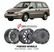 FORGED WHEELS RIMS for FORD WINDSTAR 1995 - 2003

Custom forged wheels for Ford Windstar 1995 - 2003. Made-to-order monoblock, 2-piece and 3-piece rims in custom sizes, offsets, colors and finishes with guaranteed fitment.

We manufacture premium quality forged wheels rims for Ford Windstar 1995 - 2003 in any design, size, color.

THIS WHEEL DESIGN CAN BE CUSTOM-MADE FOR YOUR CAR IN ANY SIZE AND COLOR OPTIONS
Available in monoblock, 2-piece, 3-piece, duoblock, beadlock
3D wheel renderings are provided accor