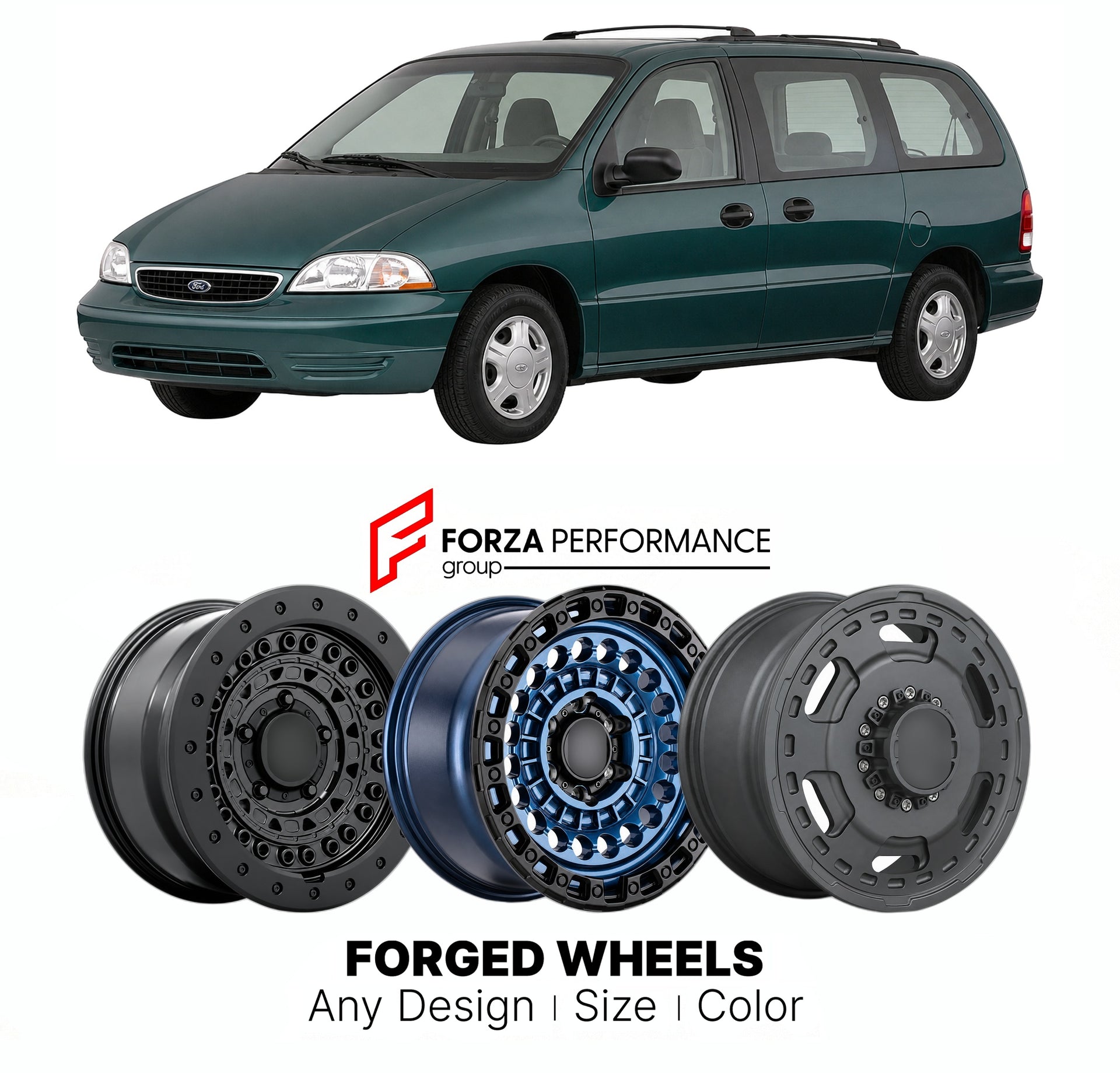 FORGED WHEELS RIMS for FORD WINDSTAR 1999 - 2003

Custom forged wheels for Ford Windstar 1999 - 2003. Made-to-order monoblock, 2-piece and 3-piece rims in custom sizes, offsets, colors and finishes with guaranteed fitment.

We manufacture premium quality forged wheels rims for Ford Windstar 1999 - 2003 in any design, size, color.

THIS WHEEL DESIGN CAN BE CUSTOM-MADE FOR YOUR CAR IN ANY SIZE AND COLOR OPTIONS
Available in monoblock, 2-piece, 3-piece, duoblock, beadlock
3D wheel renderings are provided accor