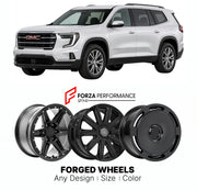 FORGED WHEELS RIMS for GMC ACADIA 2024+

Custom forged wheels for GMC Acadia 2024+. Made-to-order monoblock, 2-piece and 3-piece rims in custom sizes, offsets, colors and finishes with guaranteed fitment.

We manufacture premium quality forged wheels rims for GMC Acadia 2024+ in any design, size, color.

THIS WHEEL DESIGN CAN BE CUSTOM-MADE FOR YOUR CAR IN ANY SIZE AND COLOR OPTIONS
Available in monoblock, 2-piece, 3-piece, duoblock, beadlock
3D wheel renderings are provided according to the exact dimension