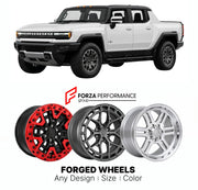 FORGED WHEELS RIMS for GMC HUMMER EV PICKUP 2022+

Custom forged wheels for GMC Hummer EV Pickup 2022+. Made-to-order monoblock, 2-piece and 3-piece rims in custom sizes, offsets, colors and finishes with guaranteed fitment.

We manufacture premium quality forged wheels rims for GMC Hummer EV Pickup 2022+ in any design, size, color.

THIS WHEEL DESIGN CAN BE CUSTOM-MADE FOR YOUR CAR IN ANY SIZE AND COLOR OPTIONS
Available in monoblock, 2-piece, 3-piece, duoblock, beadlock
3D wheel renderings are provided ac