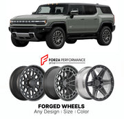 FORGED WHEELS RIMS for GMC HUMMER EV SUV 3X 2022+

Custom forged wheels for GMC Hummer EV SUV 3X 2022+. Made-to-order monoblock, 2-piece and 3-piece rims in custom sizes, offsets, colors and finishes with guaranteed fitment.

We manufacture premium quality forged wheels rims for GMC Hummer EV SUV 3X 2022+ in any design, size, color.

THIS WHEEL DESIGN CAN BE CUSTOM-MADE FOR YOUR CAR IN ANY SIZE AND COLOR OPTIONS
Available in monoblock, 2-piece, 3-piece, duoblock, beadlock
3D wheel renderings are provided ac