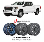 FORGED WHEELS RIMS for GMC SIERRA 1500 PRO T1XX 2019+

Custom forged wheels for GMC Sierra 1500 Pro T1XX 2019+. Made-to-order monoblock, 2-piece and 3-piece rims in custom sizes, offsets, colors and finishes with guaranteed fitment.

We manufacture premium quality forged wheels rims for GMC Sierra 1500 Pro T1XX 2019+ in any design, size, color.

THIS WHEEL DESIGN CAN BE CUSTOM-MADE FOR YOUR CAR IN ANY SIZE AND COLOR OPTIONS
Available in monoblock, 2-piece, 3-piece, duoblock, beadlock
3D wheel renderings are