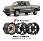 FORGED WHEELS RIMS for GMC SIERRA DENALI 2002 - 2024

Custom forged wheels for GMC Sierra Denali 2002 - 2024. Made-to-order monoblock, 2-piece and 3-piece rims in custom sizes, offsets, colors and finishes with guaranteed fitment.

We manufacture premium quality forged wheels rims for GMC Sierra Denali 2002 - 2024 in any design, size, color.

THIS WHEEL DESIGN CAN BE CUSTOM-MADE FOR YOUR CAR IN ANY SIZE AND COLOR OPTIONS
Available in monoblock, 2-piece, 3-piece, duoblock, beadlock
3D wheel renderings are pr