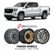 FORGED WHEELS RIMS for GMC SIERRA EV 2024+

Custom forged wheels for GMC Sierra EV 2024+. Made-to-order monoblock, 2-piece and 3-piece rims in custom sizes, offsets, colors and finishes with guaranteed fitment.

We manufacture premium quality forged wheels rims for GMC Sierra EV 2024+ in any design, size, color.

THIS WHEEL DESIGN CAN BE CUSTOM-MADE FOR YOUR CAR IN ANY SIZE AND COLOR OPTIONS
Available in monoblock, 2-piece, 3-piece, duoblock, beadlock
3D wheel renderings are provided according to the exact 