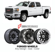 FORGED WHEELS RIMS for GMC SIERRA HD K2XX 2015 - 2019

Custom forged wheels for GMC Sierra HD K2XX 2015 - 2019. Made-to-order monoblock, 2-piece and 3-piece rims in custom sizes, offsets, colors and finishes with guaranteed fitment.

We manufacture premium quality forged wheels rims for GMC Sierra HD K2XX 2015 - 2019 in any design, size, color.

THIS WHEEL DESIGN CAN BE CUSTOM-MADE FOR YOUR CAR IN ANY SIZE AND COLOR OPTIONS
Available in monoblock, 2-piece, 3-piece, duoblock, beadlock
3D wheel renderings are