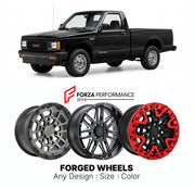 FORGED WHEELS RIMS for GMC SONOMA 1982 - 1993

Custom forged wheels for GMC Sonoma 1982 - 1993. Made-to-order monoblock, 2-piece and 3-piece rims in custom sizes, offsets, colors and finishes with guaranteed fitment.

We manufacture premium quality forged wheels rims for GMC Sonoma 1982 - 1993 in any design, size, color.

THIS WHEEL DESIGN CAN BE CUSTOM-MADE FOR YOUR CAR IN ANY SIZE AND COLOR OPTIONS
Available in monoblock, 2-piece, 3-piece, duoblock, beadlock
3D wheel renderings are provided according to t