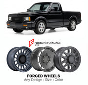 FORGED WHEELS RIMS for GMC SYCLONE 1991 - 1991

Custom forged wheels for GMC Syclone 1991 - 1991. Made-to-order monoblock, 2-piece and 3-piece rims in custom sizes, offsets, colors and finishes with guaranteed fitment.

We manufacture premium quality forged wheels rims for GMC Syclone 1991 - 1991 in any design, size, color.

THIS WHEEL DESIGN CAN BE CUSTOM-MADE FOR YOUR CAR IN ANY SIZE AND COLOR OPTIONS
Available in monoblock, 2-piece, 3-piece, duoblock, beadlock
3D wheel renderings are provided according t