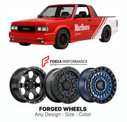 FORGED WHEELS RIMS for GMC SYCLONE MARLBORO EDITION 1991 - 1991

Custom forged wheels for GMC Syclone Marlboro Edition 1991 - 1991. Made-to-order monoblock, 2-piece and 3-piece rims in custom sizes, offsets, colors and finishes with guaranteed fitment.

We manufacture premium quality forged wheels rims for GMC Syclone Marlboro Edition 1991 - 1991 in any design, size, color.

THIS WHEEL DESIGN CAN BE CUSTOM-MADE FOR YOUR CAR IN ANY SIZE AND COLOR OPTIONS
Available in monoblock, 2-piece, 3-piece, duoblock, be