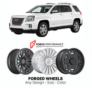 FORGED WHEELS RIMS for GMC TERRAIN SLT 2010+

Custom forged wheels for GMC Terrain SLT 2010+. Made-to-order monoblock, 2-piece and 3-piece rims in custom sizes, offsets, colors and finishes with guaranteed fitment.

We manufacture premium quality forged wheels rims for GMC Terrain SLT 2010+ in any design, size, color.

THIS WHEEL DESIGN CAN BE CUSTOM-MADE FOR YOUR CAR IN ANY SIZE AND COLOR OPTIONS
Available in monoblock, 2-piece, 3-piece, duoblock, beadlock
3D wheel renderings are provided according to the 