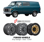 FORGED WHEELS RIMS for GMC VANDURA 1990 - 1995

Custom forged wheels for GMC Vandura 1990 - 1995. Made-to-order monoblock, 2-piece and 3-piece rims in custom sizes, offsets, colors and finishes with guaranteed fitment.

We manufacture premium quality forged wheels rims for GMC Vandura 1990 - 1995 in any design, size, color.

THIS WHEEL DESIGN CAN BE CUSTOM-MADE FOR YOUR CAR IN ANY SIZE AND COLOR OPTIONS
Available in monoblock, 2-piece, 3-piece, duoblock, beadlock
3D wheel renderings are provided according t