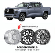 Custom forged wheels for GWM Cannon Alpha Shanhai 2023+. Made-to-order monoblock, 2-piece and 3-piece wheels in custom sizes, offsets, colors and finishes with guaranteed vehicle fitment.

We manufacture premium quality forged wheels rims for GWM Cannon Alpha Shanhai 2023+ in any design, size, color.

THIS WHEEL DESIGN CAN BE CUSTOM-MADE FOR YOUR CAR IN ANY SIZE AND COLOR OPTIONS
Available in monoblock, 2-piece, 3-piece, duoblock, beadlock
3D wheel renderings are provided according to the exact dimensions a