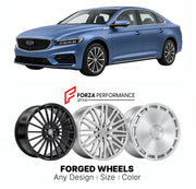 Custom forged wheels for Geely Preface Xingrui 2020+. Made-to-order monoblock, 2-piece and 3-piece wheels in custom sizes, offsets, colors and finishes with guaranteed vehicle fitment.

We manufacture premium quality forged wheels rims for Geely Preface Xingrui 2020+ in any design, size, color.

THIS WHEEL DESIGN CAN BE CUSTOM-MADE FOR YOUR CAR IN ANY SIZE AND COLOR OPTIONS
Available in monoblock, 2-piece, 3-piece, duoblock, beadlock
3D wheel renderings are provided according to the exact dimensions and spe