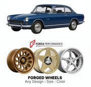CUSTOM CLASSIC VINTAGE RESTOMOD RETRO OLD SCHOOL FORGED WHEELS RIMS for GILBERN INVADER MK I-III 1969 - 1973

Custom forged wheels for Gilbern Invader MK I-III 1969 - 1973. Classic, vintage, restomod wheel designs made to order in custom sizes, offsets, colors and finishes.

We manufacture premium quality forged wheels rims for Gilbern Invader MK I-III 1969 - 1973 in any design, size, color.

THIS WHEEL DESIGN CAN BE CUSTOM-MADE FOR YOUR CAR IN ANY SIZE AND COLOR OPTIONS
Available in monoblock, 2-piece, 3-p