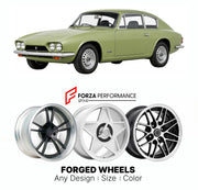 CUSTOM CLASSIC VINTAGE RESTOMOD RETRO OLD SCHOOL FORGED WHEELS RIMS for GILBERN INVADER MK III 1972 - 1973

Custom forged wheels for Gilbern Invader MK III 1972 - 1973. Classic, vintage, restomod wheel designs made to order in custom sizes, offsets, colors and finishes.

We manufacture premium quality forged wheels rims for Gilbern Invader MK III 1972 - 1973 in any design, size, color.

THIS WHEEL DESIGN CAN BE CUSTOM-MADE FOR YOUR CAR IN ANY SIZE AND COLOR OPTIONS
Available in monoblock, 2-piece, 3-piece, 