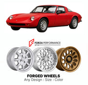 CUSTOM CLASSIC VINTAGE RESTOMOD RETRO OLD SCHOOL FORGED WHEELS RIMS for GINETTA G27 1985 - 1992

Custom forged wheels for Ginetta G27 1985 - 1992. Classic, vintage, restomod wheel designs made to order in custom sizes, offsets, colors and finishes.

We manufacture premium quality forged wheels rims for Ginetta G27 1985 - 1992 in any design, size, color.

THIS WHEEL DESIGN CAN BE CUSTOM-MADE FOR YOUR CAR IN ANY SIZE AND COLOR OPTIONS
Available in monoblock, 2-piece, 3-piece, duoblock, beadlock
3D wheel rende