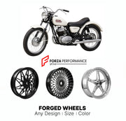 Custom forged motorcycle wheels for Harley Davidson Bobcat 1966 - 1966. Any size, color and finish. ABS/non-ABS fitment available.

We manufacture premium quality forged motorcycle wheels rims for Harley Davidson Bobcat 1966 - 1966 in any design, size, color.

We ensure your wheel set is delivered and fitted perfectly.

Finishing: Any

Optional for an additional price: Dual-Color, Brushing, Chroming, Polishing, Carbon Barrel.

We offer motorcycle wheels in many sizes: 12, 13, 14, 15, 16, 17, 18, 19, 20, 21,