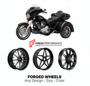 Custom forged motorcycle wheels for Harley Davidson FLHLT Street Glide 3 2020+. Any size, color and finish. ABS/non-ABS fitment available.

We manufacture premium quality forged motorcycle wheels rims for Harley Davidson FLHLT Street Glide 3 2020+ in any design, size, color.

We ensure your wheel set is delivered and fitted perfectly.

Finishing: Any

Optional for an additional price: Dual-Color, Brushing, Chroming, Polishing, Carbon Barrel.

We offer motorcycle wheels in many sizes: 12, 13, 14, 15, 16, 17,