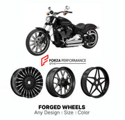 Custom forged motorcycle wheels for Harley Davidson FXBRS Breakout 2013+. Any size, color and finish. ABS/non-ABS fitment available.

We manufacture premium quality forged motorcycle wheels rims for Harley Davidson FXBRS Breakout 2013+ in any design, size, color.

We ensure your wheel set is delivered and fitted perfectly.

Finishing: Any

Optional for an additional price: Dual-Color, Brushing, Chroming, Polishing, Carbon Barrel.

We offer motorcycle wheels in many sizes: 12, 13, 14, 15, 16, 17, 18, 19, 20,