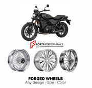 Custom forged motorcycle wheels for Harley Davidson X440 2023+. Any size, color and finish. ABS/non-ABS fitment available.

We manufacture premium quality forged motorcycle wheels rims for Harley Davidson X440 2023+ in any design, size, color.

We ensure your wheel set is delivered and fitted perfectly.

Finishing: Any

Optional for an additional price: Dual-Color, Brushing, Chroming, Polishing, Carbon Barrel.

We offer motorcycle wheels in many sizes: 12, 13, 14, 15, 16, 17, 18, 19, 20, 21, 22, 23, 24, 26,