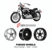 Custom forged motorcycle wheels for Harley Davidson XLH Sportster 1957 - 1985. Any size, color and finish. ABS/non-ABS fitment available.

We manufacture premium quality forged motorcycle wheels rims for Harley Davidson XLH Sportster 1957 - 1985 in any design, size, color.

We ensure your wheel set is delivered and fitted perfectly.

Finishing: Any

Optional for an additional price: Dual-Color, Brushing, Chroming, Polishing, Carbon Barrel.

We offer motorcycle wheels in many sizes: 12, 13, 14, 15, 16, 17, 1