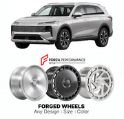 Custom forged wheels for Haval GWM Xiaolong Max 2025+. Made-to-order monoblock, 2-piece and 3-piece wheels in custom sizes, offsets, colors and finishes with guaranteed vehicle fitment.

We manufacture premium quality forged wheels rims for Haval GWM Xiaolong Max 2025+ in any design, size, color.

THIS WHEEL DESIGN CAN BE CUSTOM-MADE FOR YOUR CAR IN ANY SIZE AND COLOR OPTIONS
Available in monoblock, 2-piece, 3-piece, duoblock, beadlock
3D wheel renderings are provided according to the exact dimensions and s