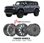 FORGED WHEELS RIMS for HENNESSEY VELOCIRAPTOR 500 BRONCO FORD TRUCK BASED 2010+

Custom forged wheels for Hennessey VelociRaptor 500 Bronco Ford Truck Based 2010+. Made-to-order monoblock, 2-piece and 3-piece rims in custom sizes, offsets, colors and finishes with guaranteed fitment.

We manufacture premium quality forged wheels rims for Hennessey VelociRaptor 500 Bronco Ford Truck Based 2010+ in any design, size, color.

THIS WHEEL DESIGN CAN BE CUSTOM-MADE FOR YOUR CAR IN ANY SIZE AND COLOR OPTIONS
Availa